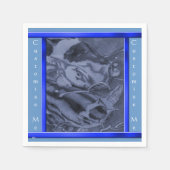 Koi (blauw) servetten (Voorkant)