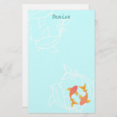 Koi Briefpapier (Voorkant / Achterkant)