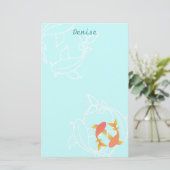 Koi Briefpapier (Staand voorkant)