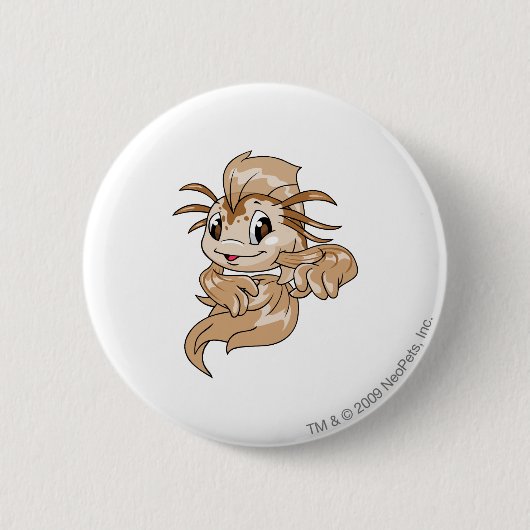 Koi Brown Ronde Button 5,7 Cm (Voorkant)