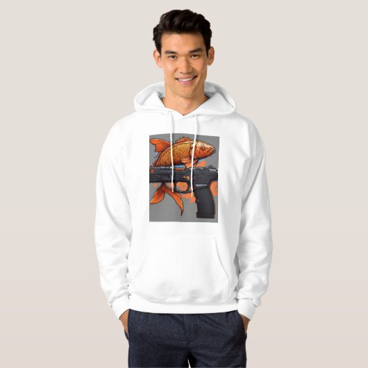 Koi Calibe Fish Design Sweat - shirt à capuche T-S (Devant entier)