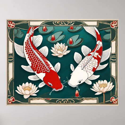 Koi Carp Archival Print (Voorkant)