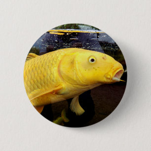 Koi Carp Badge Ronde Button 5,7 Cm
