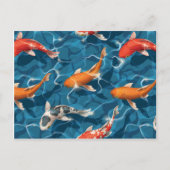 Koi Carp briefkaart (Voorkant)