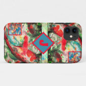 Koi Carp coque iphone de peinture de poisson (Dos (Horizontal))