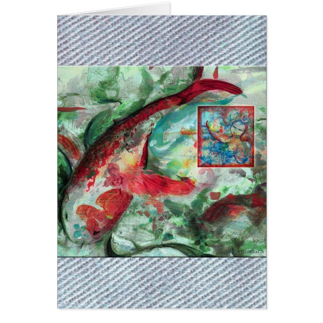 Koi Carp Fish Painting (Voorkant)