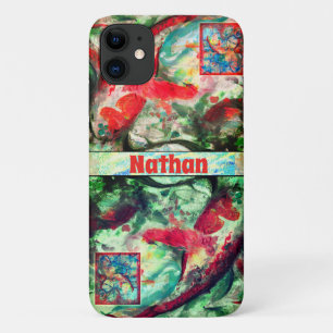 Koi Carp Fish Painting iPhone Case