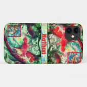 Koi Carp Fish Painting iPhone Case (Achterkant (horizontaal))