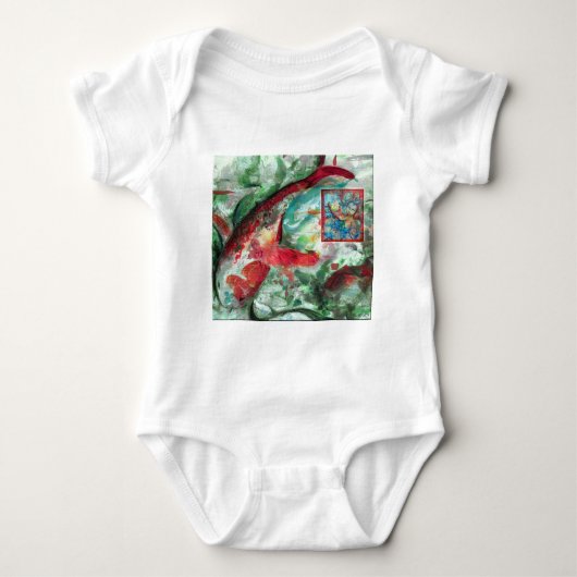 Koi Carp Fish Painting Romper (Voorkant)