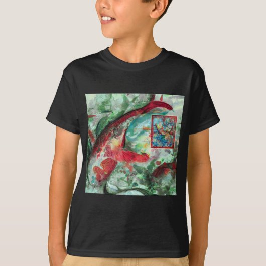 Koi Carp Fish Painting T-shirt (Voorkant)