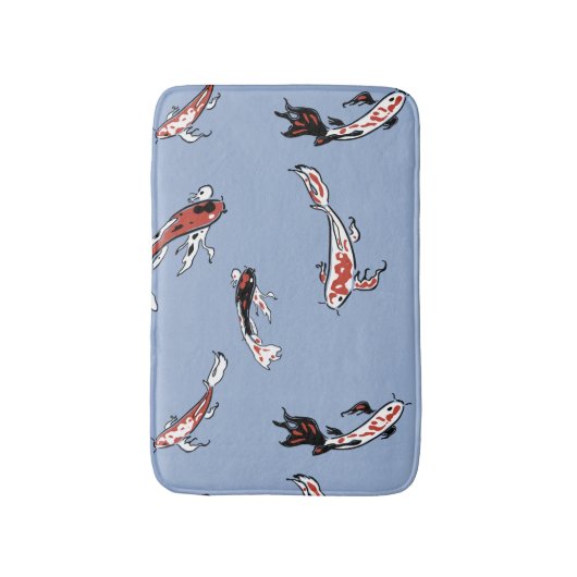Koi Carp Fish Pattern Badmat (Voorkant Verticaal)