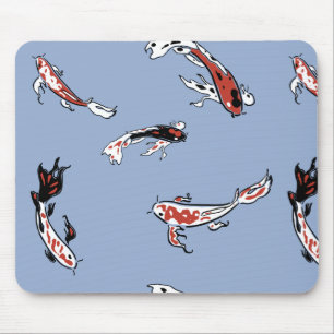 Koi Carp Fish Pattern Muismat