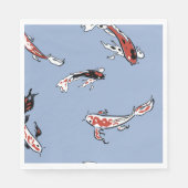Koi Carp Fish Pattern Servet (Voorkant)
