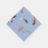 Koi Carp Fish Pattern Servet (Hoek)