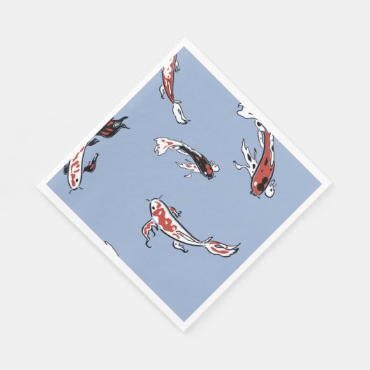 Koi Carp Fish Pattern Servet (Hoek)