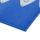 Koi Carp Fishes Blue Abstrait planche à découper (Coin)