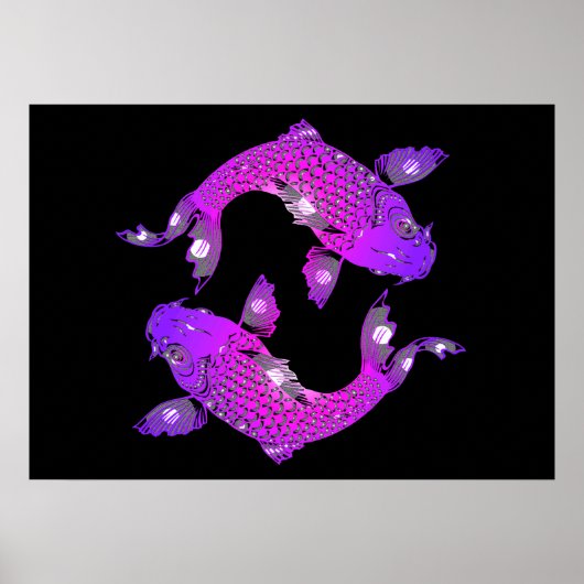Koi-carp Poster (Voorkant)
