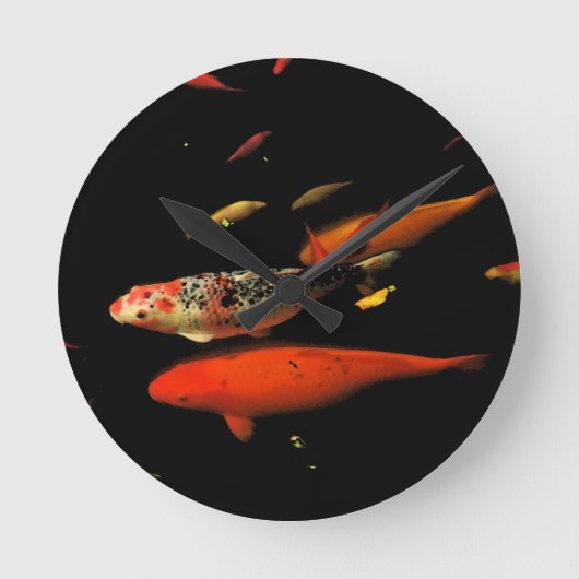 Koi Carp Ronde Klok (Voorkant)