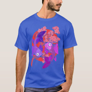 Koi Carp Taisho Sanke Koi Fish Pond Sakura Koi Car T-shirt