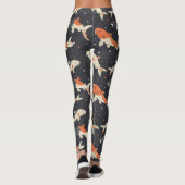Koi Carps-patroon Leggings (Achterkant)