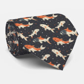 Koi Carps-patroon Stropdas (Opgerold)