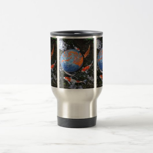 Koi Circling Travel Mug Reisbeker (Center)