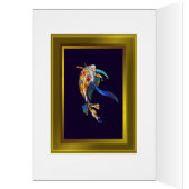 Koi dans la carte de voeux de joyeux anniversaire (Intérieur (Gauche))