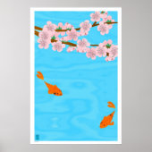 Koi en Sakura Poster (Voorkant)