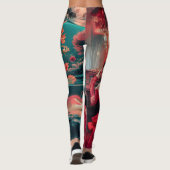 Koi en vrouw leggings (Achterkant)