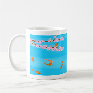 Koi et tasse de Sakura
