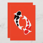 Koi Feestdagenkaart (Voorkant / Achterkant)