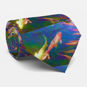 Koi Fish Art Mannen Necktie Stropdas