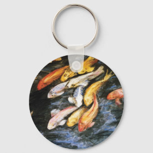 Koi Fish Art Painting Charm Sleutelhangers