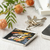 Koi Fish Art Painting Sleutelhangers (Zijkant)