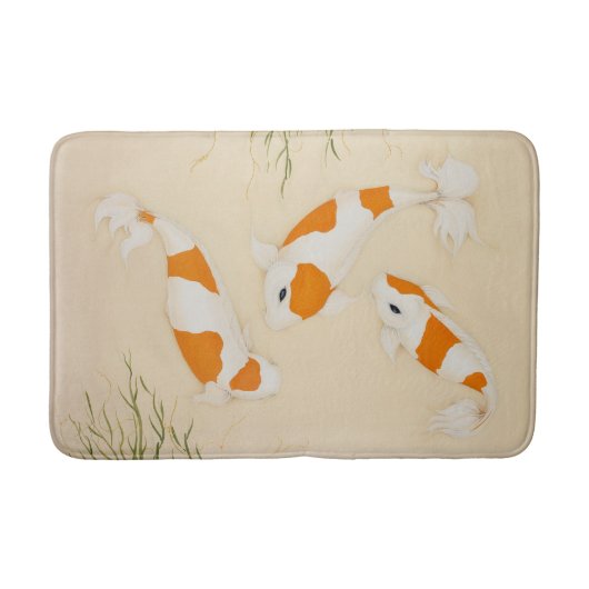 Koi Fish Aziatische karper Art Print Badmat (Voorkant)