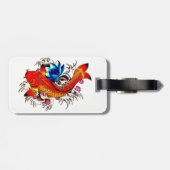 Koi Fish Bagagelabel (Achterkant horizontaal)
