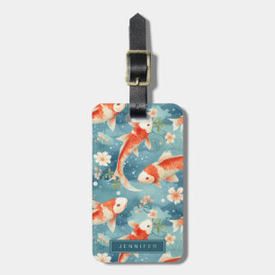 Koi Fish Bagagelabels