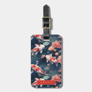 Koi Fish Bagagelabels