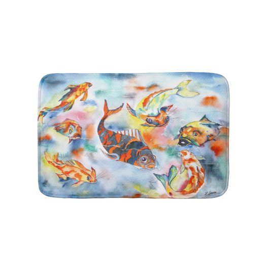 Koi Fish Bath Mat (Voorkant)