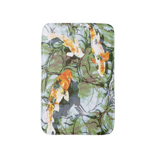 Koi Fish Bath Mat (Voorkant Verticaal)