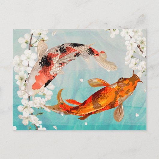 Koi Fish Briefkaart (Voorkant)