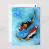 Koi Fish Briefkaart (Voorkant / Achterkant)