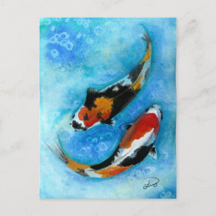 Koi Fish Briefkaart