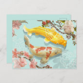 Koi Fish Briefkaart (Voorkant / Achterkant)