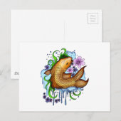 Koi Fish Briefkaart (Voorkant / Achterkant)