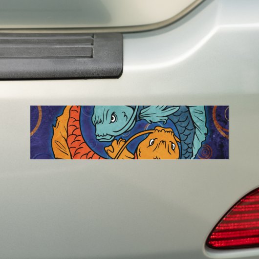 Koi Fish Bumpersticker (Op auto)