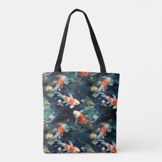Koi Fish Canvas tas (Achterkant)