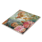 Koi Fish Ceramic Kitchen Tile Tegeltje (Zijkant)