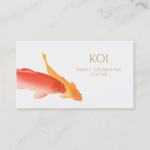 Koi Fish Counselor and Therapist counseling Visitekaartje