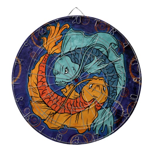 Koi Fish Dartbord (Voorkant)